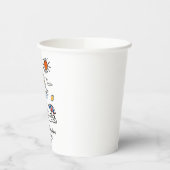 Gobelets En Papier Mariage Italien Caprice Dessiné à la Main sur la C (Gauche)