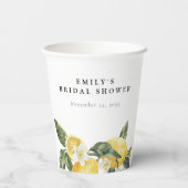 Gobelets En Papier Mariage Lemon Citrus Main Squeeze (Verso)