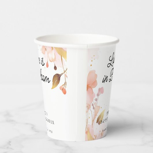 Gobelets En Papier Mariage Love in Bloom (Droite)