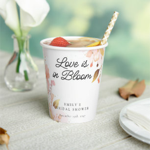 Gobelets En Papier Mariage Love in Bloom Shower