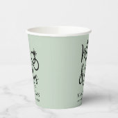 Gobelets En Papier Mariage M. Mme Sage Green (Gauche)