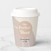 Gobelets En Papier Mariage Moderne Bohème "Le Mélange Parfait" (Recto)