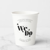 Gobelets En Papier Mariage moderne décoratif Nous faisons ID887 (Verso)