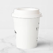 Gobelets En Papier Mariage Monogram Love You Paper Cup (Droite)