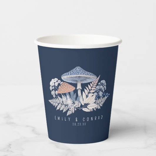 Gobelets En Papier Mariage Motif sauvage et capricieux ID1110 (Verso)