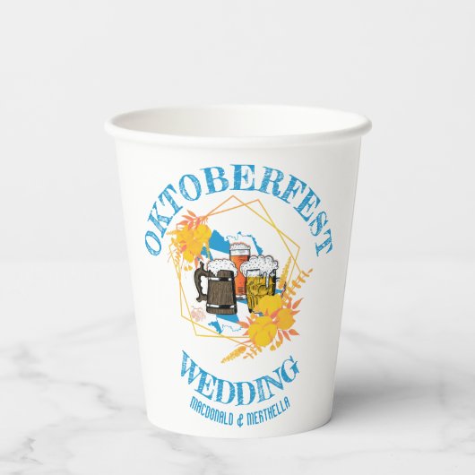 Gobelets En Papier Mariage OKTOBERFEST (Verso)