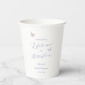 Gobelets En Papier Mariage papillon  (Recto)