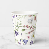 Gobelets En Papier Mariage Papillons Fleurs Shower (Verso)