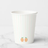 Gobelets En Papier Mariage Parfait de Pêche (Verso)