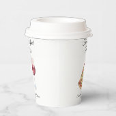 Gobelets En Papier Mariage Parfait Paire Shower de Mariée Aquarelle (Droite)