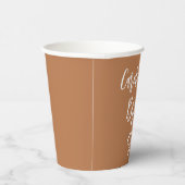 Gobelets En Papier Mariage personnalisé avec écriture terracotta pour (Droite)