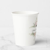 Gobelets En Papier Mariage personnalisé Rustic Rose (Droite)