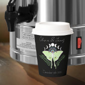 Gobelets En Papier Mariage Phases Luna Moth Moon