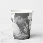 Gobelets En Papier Mariage photo personnalisé (Verso)