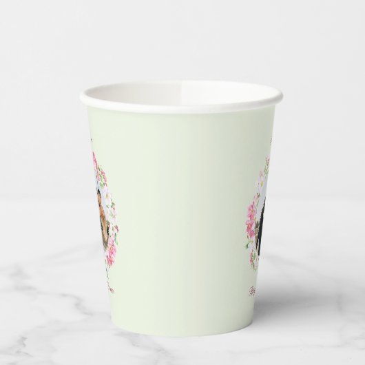 Gobelets En Papier Mariage photo personnalisé Date mariée Groom perso (Gauche)