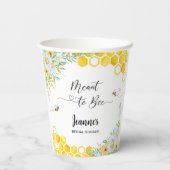 Gobelets En Papier Mariage prévu pour l'abeille (Verso)