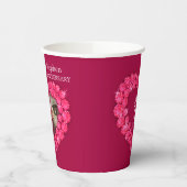 Gobelets En Papier Mariage Ruby anniversaire personnalisé date photo (Gauche)