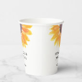 Gobelets En Papier Mariage tournesol (Droite)