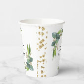 Gobelets En Papier Mariage Verdure d'Eucalyptus (Gauche)