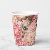 Gobelets En Papier Marie Antoinette Floral (Recto)