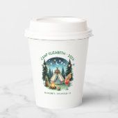 Gobelets En Papier Mariée de camp rustique personnalisée (Recto)