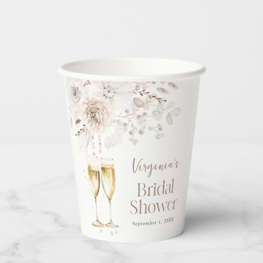 Gobelets En Papier Mariée du procureur (Verso)