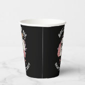 Gobelets En Papier Mariée ou mourir noir rétro crâne de soirée de bac (Droite)