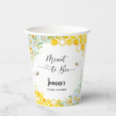 Gobelets En Papier Mariée prévue douche de mariage (Recto)
