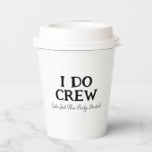 Gobelets En Papier Mariée Réception Nom Blanc (Verso)