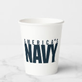 Gobelets En Papier Marine américaine | Marine américaine (Verso)
