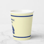 Gobelets En Papier Marine Bleu et crème Armadillo Parti personnalisé (Gauche)