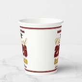 Gobelets En Papier Maroon Gold Class of 2026 Graduation Party (Gauche)