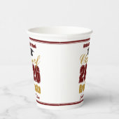Gobelets En Papier Maroon Gold Class of 2026 Graduation Party (Droite)