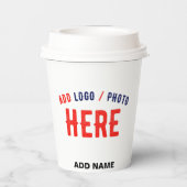 GOBELETS EN PAPIER MARQUE BLANCHE MODERNE ET PERSONNALISABLE VÉRIFIÉE (Verso)