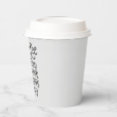 Gobelets En Papier marrant café bar mot art Cupes en papier (Gauche)