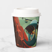 Gobelets En Papier Mars Olympus Mons Système solaire Volcano le plus  (Verso)