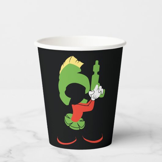 Gobelets En Papier MARVIN MARTIAN™ Silhouette avec Raygun (Recto)