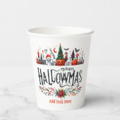 Gobelets En Papier Mashup de Noël d'Halloween (Verso)