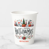 Gobelets En Papier Mashup de Noël d'Halloween (Recto)