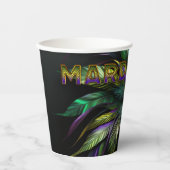 Gobelets En Papier Masque de Mardi Gras (Recto)