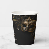 Gobelets En Papier Masquerade Halloween Vintage (Verso)