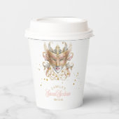 Gobelets En Papier Masquerade Motif Sweet sixteen Rose Gold ID1032 (Recto)