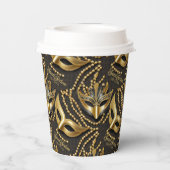 Gobelets En Papier Masquerade Sweet 16 perles Masques Black ID1032 (Verso)