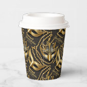 Gobelets En Papier Masquerade Sweet 16 perles Masques Black ID1032 (Droite)