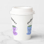 Gobelets En Papier Matcha mignonne et amusante (Droite)