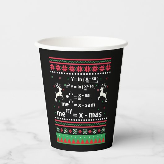 GOBELETS EN PAPIER MATH NOËL (Recto)