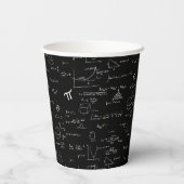 Gobelets En Papier Math noir blanc (Verso)