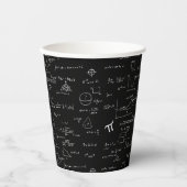 Gobelets En Papier Math noir blanc (Recto)