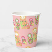 Gobelets En Papier Matryoshka (Verso)