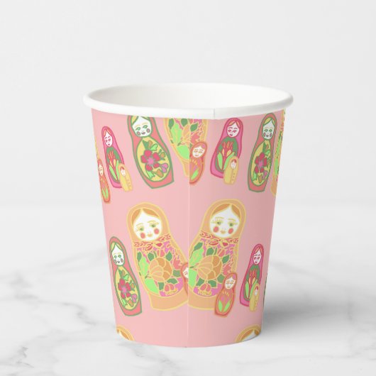 Gobelets En Papier Matryoshka (Droite)